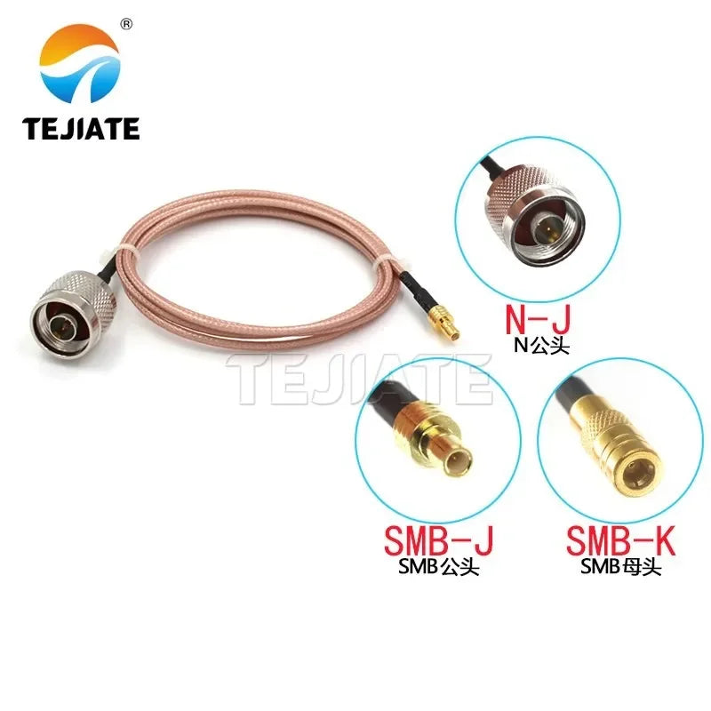 1PCS N to SMB adapter line SMB-J SMB-K to N male female RF line RG316 connection line RG316 coaxial line impedance 50 ohms