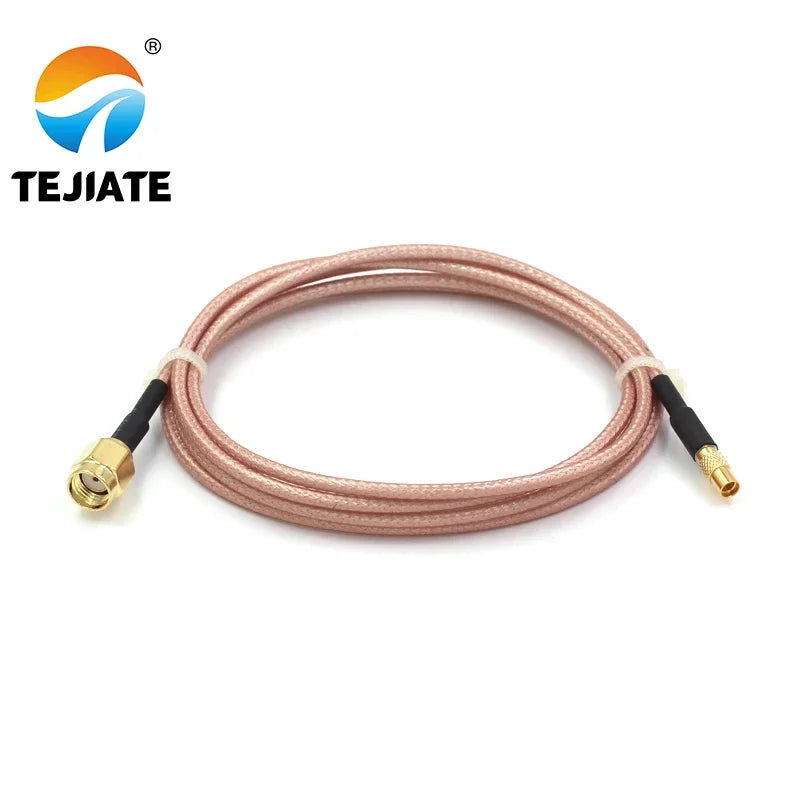 1PCS TEJIATE Adapter Cable MMCX To SMA MMCX-K Convert RPSMA-J 8-90CM 1M 1.5M 2M Length Connector RG316 Wire