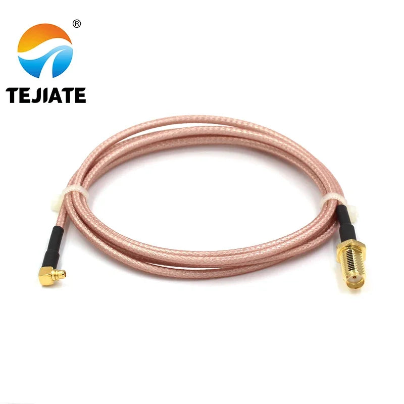 1PCS TEJIATE Adapter Cable MMCX To SMA Type MMCX-JW Convert SMA-KY 8-90CM 1M 1.5M 2M Length Connector RG316 Wire