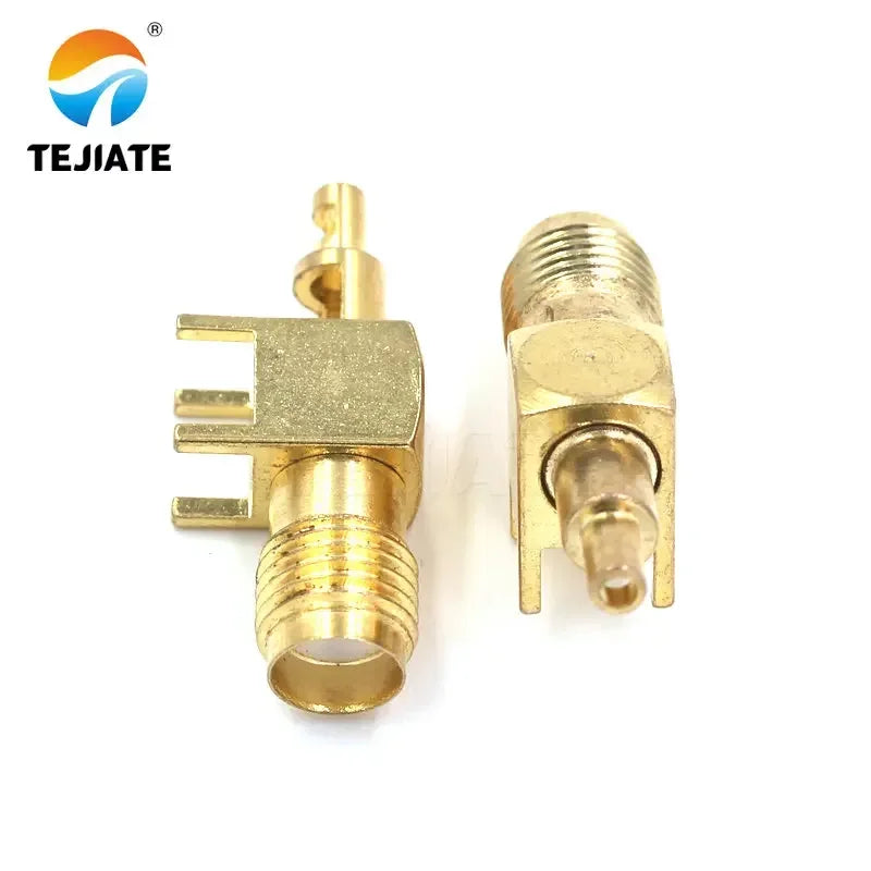 50PCS SMA Female/male Header RPSMA-KY/KWE-1.13 Outer Screw Inner Pin/hole Reverse Connection Pressure Welding Feeder Connector