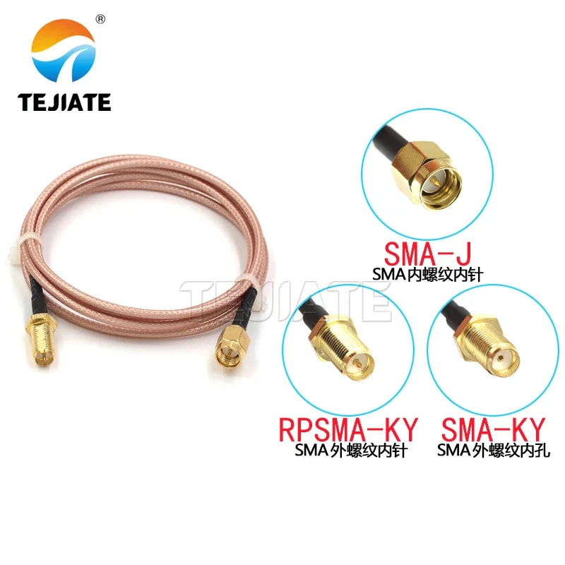 1PCS RG316 RF antenna SMA male to SMA female extension cable SMA-JK adapter cable with nut fixing