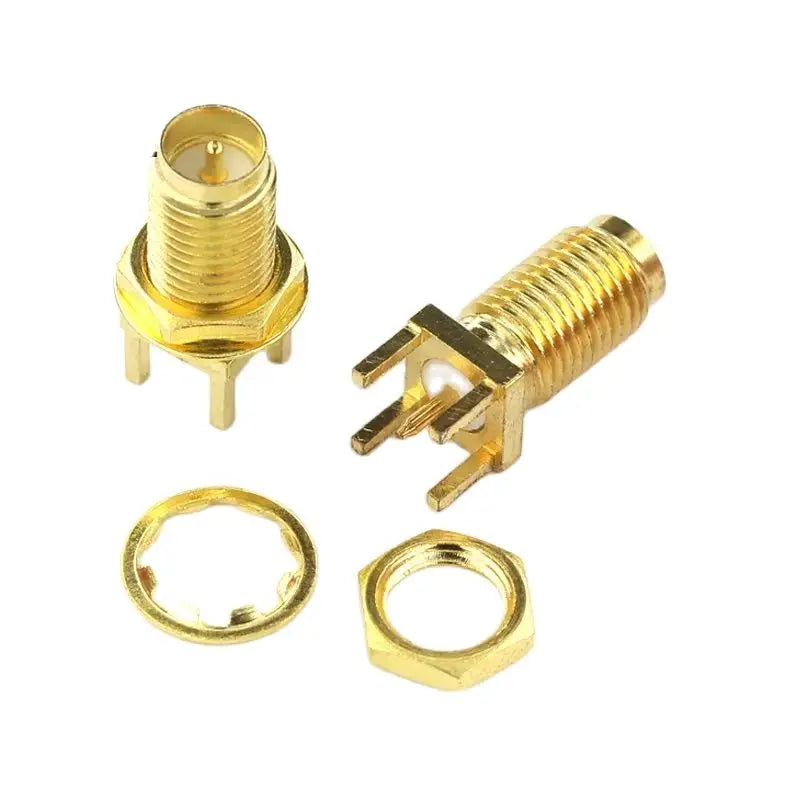 1PCS SMA-KE Connerctor SMA-KWE Adapter Straight /Bent Header Square/Skew Foot Base Outer screw Inner Pin/Hole Type